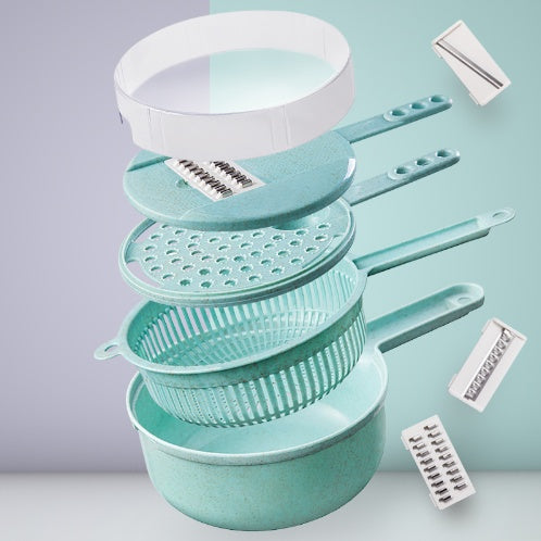 8-in-1 Multipurpose Vegetable Slicer & Grater Set