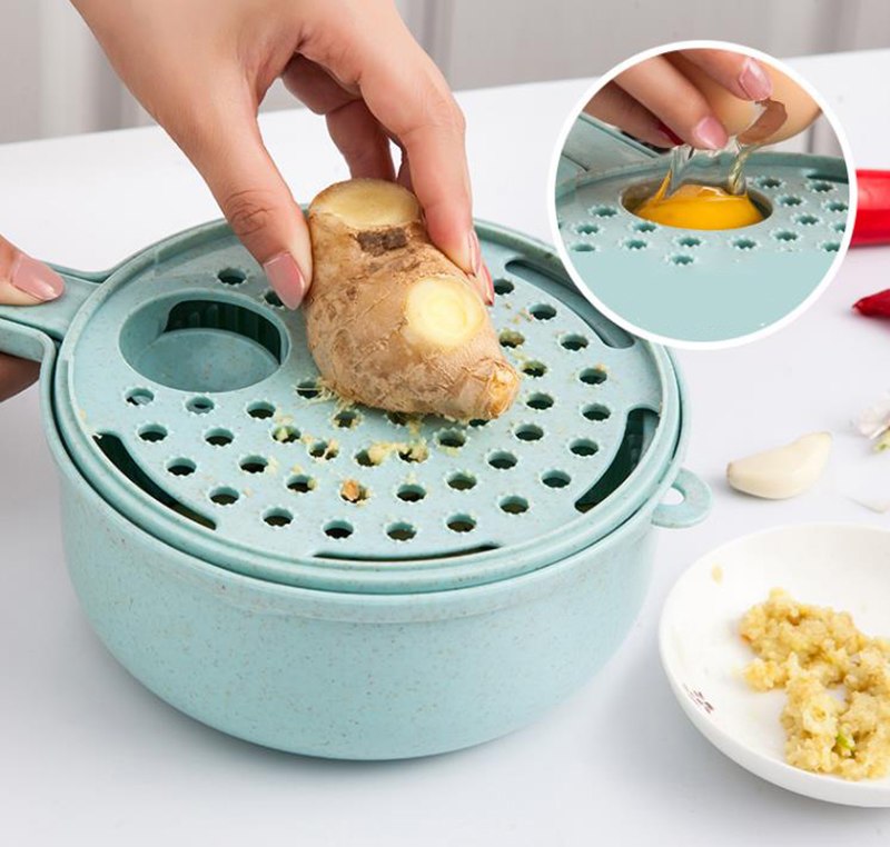 8-in-1 Multipurpose Vegetable Slicer & Grater Set