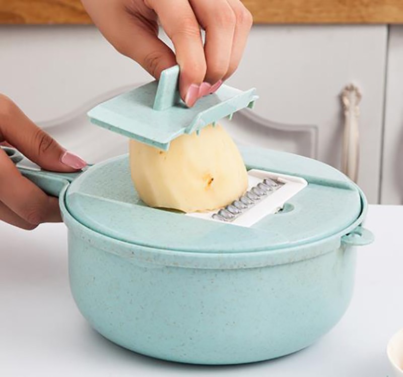 8-in-1 Multipurpose Vegetable Slicer & Grater Set