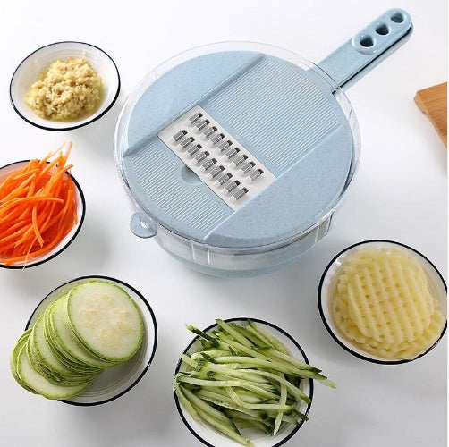 8-in-1 Multipurpose Vegetable Slicer & Grater Set